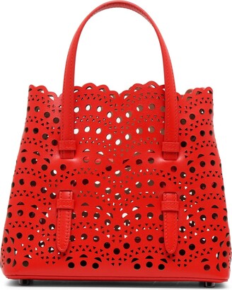 上品な存在感☆ ALAIA Mina 20 vienne vague brown tote bag Alaïa | Mina 20 vienne vague cendre tote bag | Savannahs